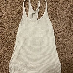 Lululemon White/Gray Tanktop